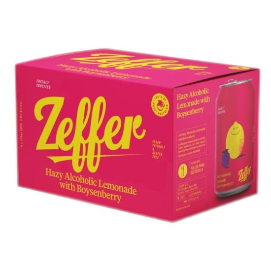 Picture of Zeffer Hazy Alcoholic Lemonade with Boysenberry 5% Cans 6x330ml