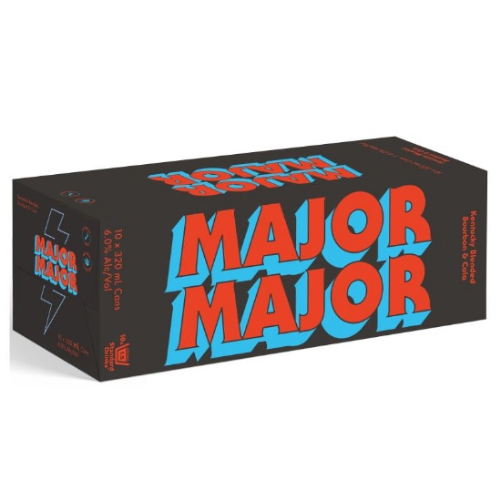 Picture of Major Major Bourbon & Cola 6% Cans 10x320ml