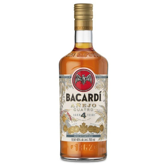 Picture of Bacardí 4YO Añejo Cuatro Rum 700ml