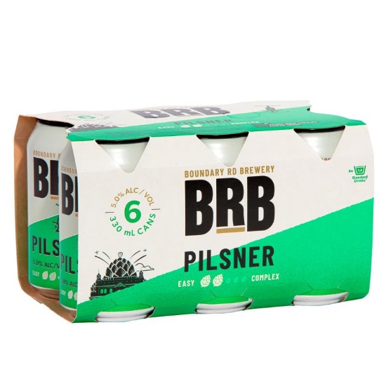 Picture of Boundary Road Brewery Pilsner Cans 6x330ml