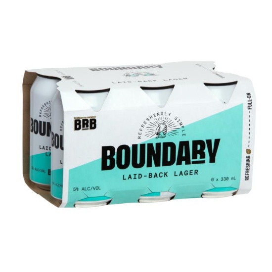 Picture of Boundary Road Brewery Laid-Back Lager Cans 6x330ml