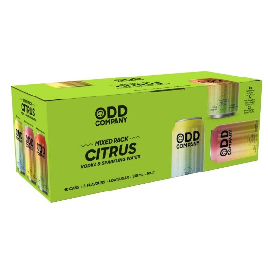 Picture of Odd Company Citrus Mixed Pack 5% Cans 10x330ml