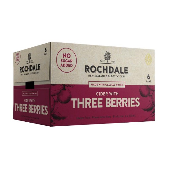Picture of Rochdale Cider Three Berries Cans 6x330ml