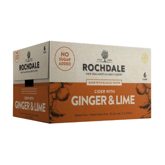 Picture of Rochdale Cider Ginger & Lime Cans 6x330ml
