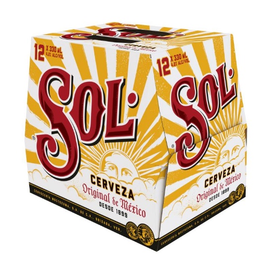 Picture of SOL Cerveza Original de México Bottles 12x330ml