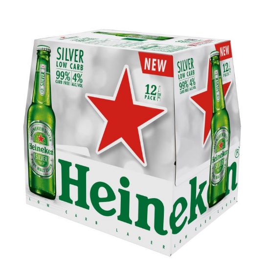 Picture of Heineken Silver Low Carb Bottles 12x330ml