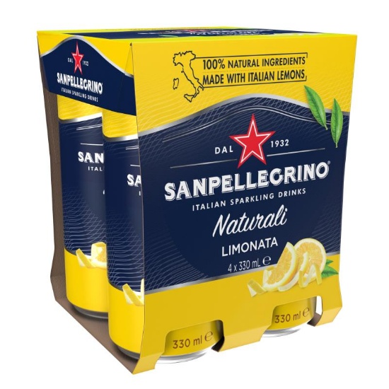 Picture of Sanpellegrino Naturali Limonata Cans 4x330ml