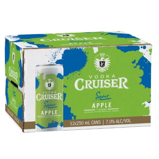Picture of Cruiser Sour Apple 7% Cans 12x250ml