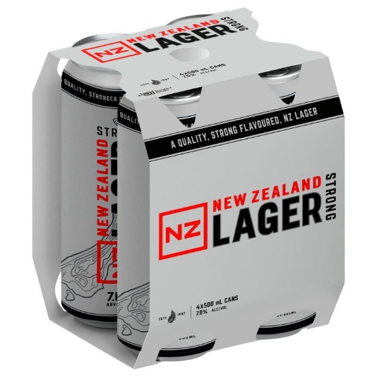 Picture of NZ Lager Strong 7% Cans 4x500ml