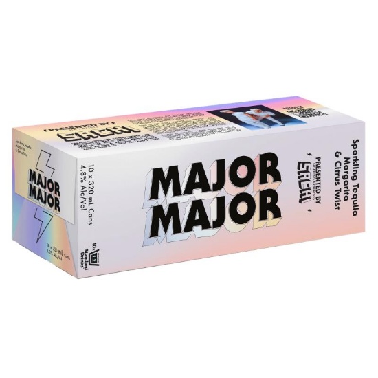 Picture of Major Major Sparkling Tequila Margarita & Citrus Twist 4.8% Cans 10x320ml