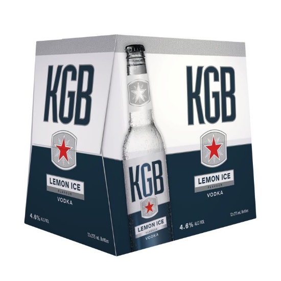 Picture of KGB Lemon Ice 4.6% Bottles 12x275ml