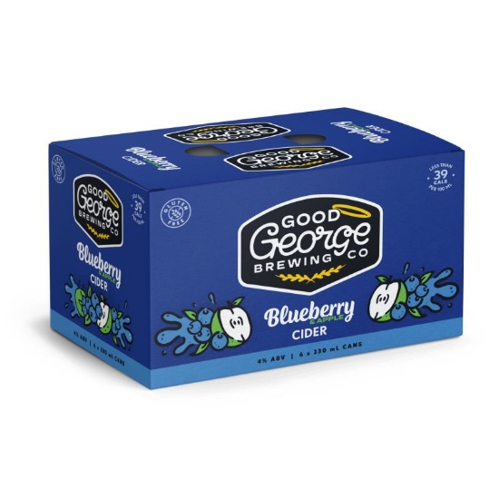 Picture of Good George Blueberry & Apple Cider Cans 6x330ml