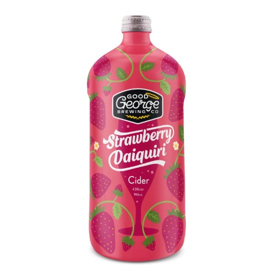 Picture of Good George Strawberry Daiquiri Cider Bottle 946ml
