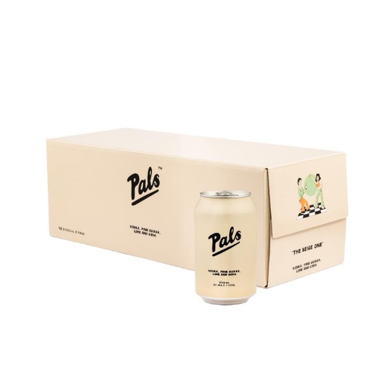 Picture of Pals Vodka, Pink Guava, Lime 5% Cans 10x330ml