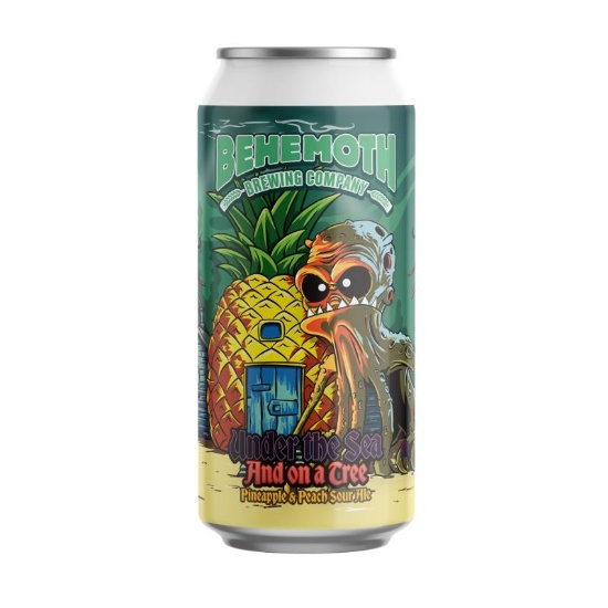 Picture of Behemoth Under the Sea and on a Tree Pineapple & Peach Sour Ale Can 440ml