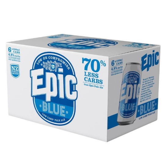 Picture of Epic Blue Low Carb Pale Ale Cans 6x330ml