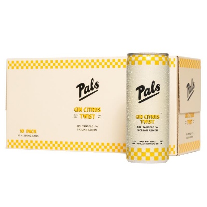 Picture of Pals Gin Citrus Twist Tangelo & Sicilian Lemon 5.8% Cans 10x250ml