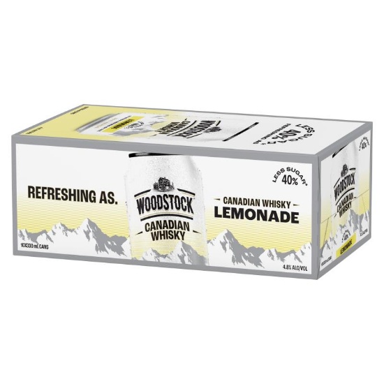 Picture of Woodstock Canadian Whisky Lemonade 4.8% Cans 10x330ml