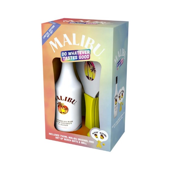 Picture of Malibu Original Coconut Rum Liqueur & Beach Bats Gift Pack 700ml