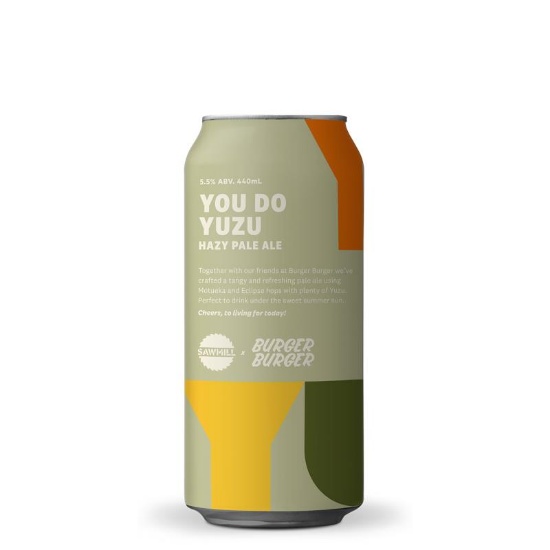 Picture of Sawmill x Burger Burger You Do Yuzu Hazy Pale Ale Can 440ml