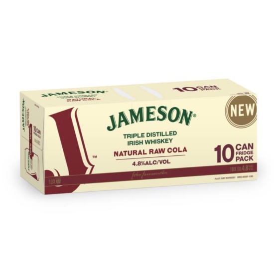 Picture of Jameson Natural Raw Cola 4.8% Cans 10x375ml