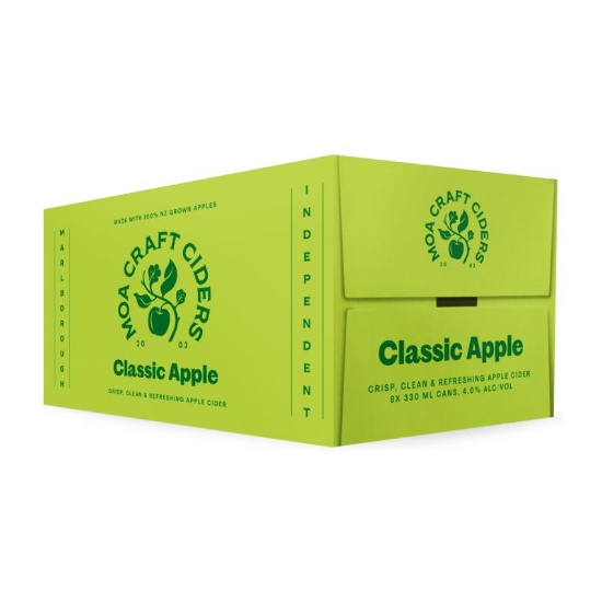 Picture of Moa Cider Classic Apple Cans 6x330ml