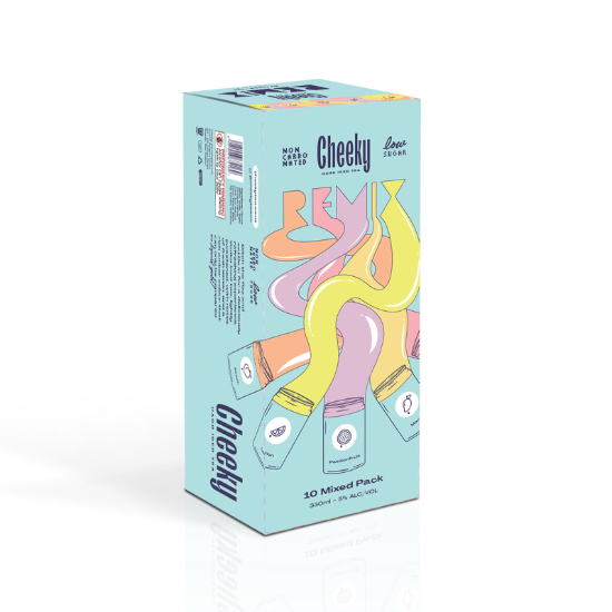 Picture of Cheeky Hard Iced Tea Remix Mixed Pack 5% Cans 10x330ml