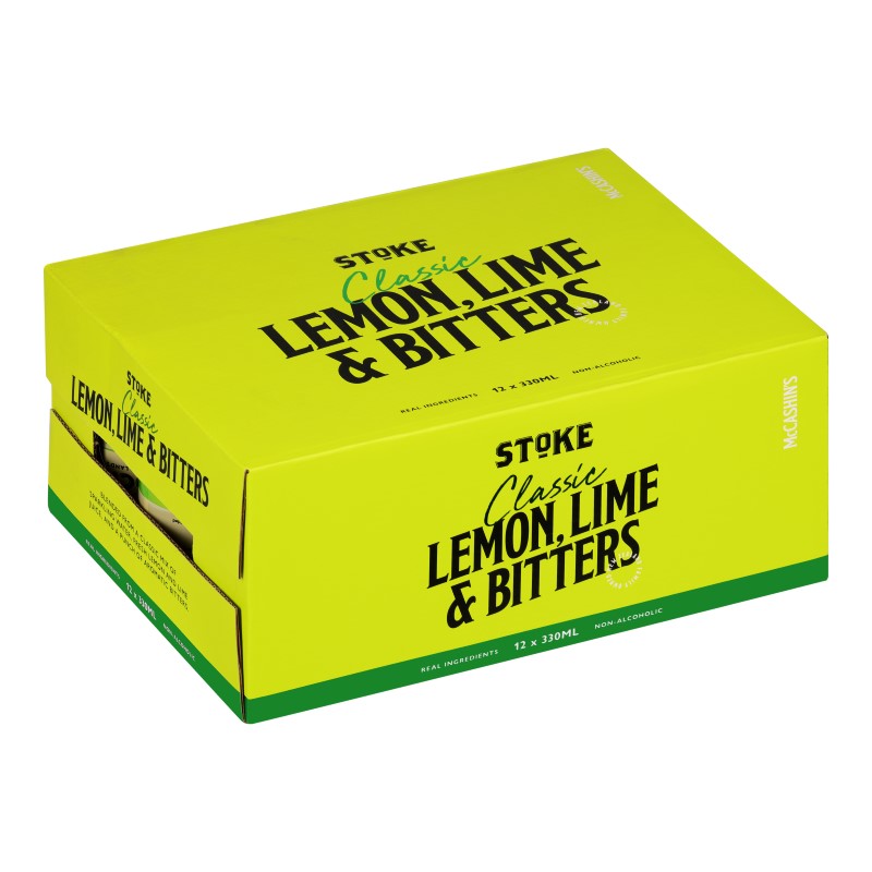 Super Liquor Stoke Classic Lemon, Lime & Bitters Cans 12x330ml