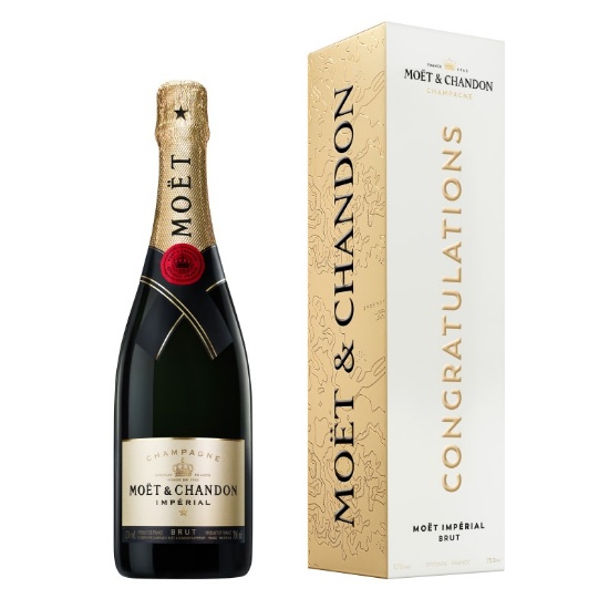 Picture of Moët & Chandon Impérial Brut NV Champagne Congratulations Gift Box 750ml