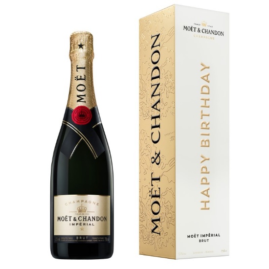 Picture of Moët & Chandon Impérial Brut NV Champagne Happy Birthday Gift Box 750ml