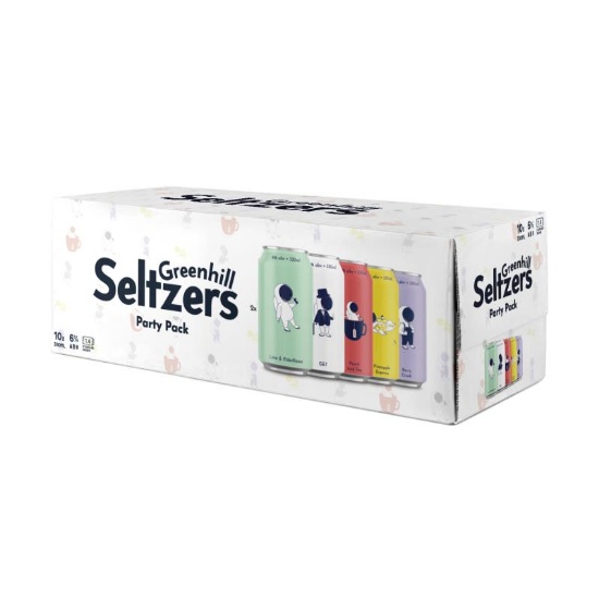 Picture of Greenhill Seltzers Party Pack 6% Cans 10x330ml
