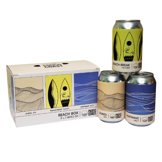Picture of Pacific Coast Beach Box 3 x 2 Mixed Six Cans 6x330ml