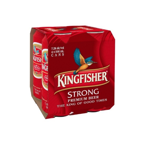 Picture of Kingfisher Strong Cans 4x500ml