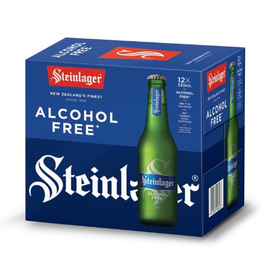 Picture of Steinlager Alcohol Free Lager Bottles 12x330ml