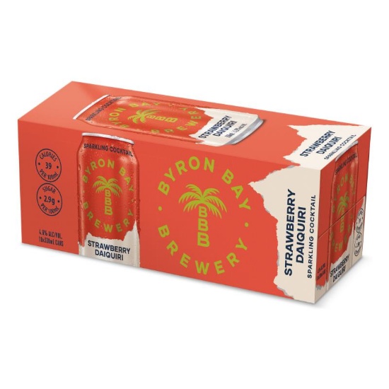 Picture of Byron Bay Brewery Sparkling Cocktail Strawberry Daiquiri 4.6% Cans 10x330ml