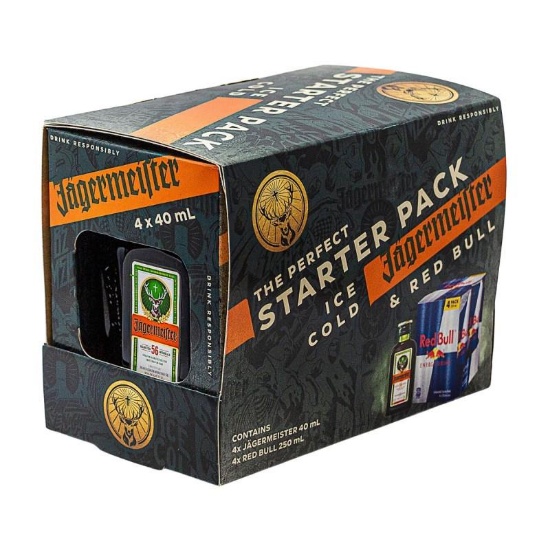 Picture of Jägermeister & Red Bull The Perfect Starter Pack 4x40ml