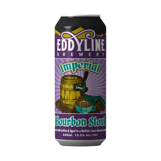 Picture of Eddyline Imperial Bourbon Stout 2023 Can 440ml