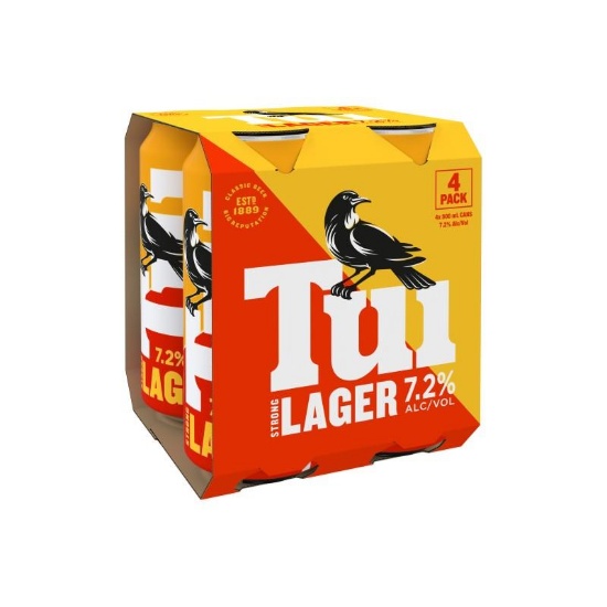 Picture of Tui Strong Lager 7.2% Cans 4x500ml
