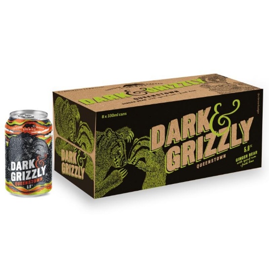 Picture of Crimson Badger Brewing Dark & Grizzly 5.8% Cans 8x330ml