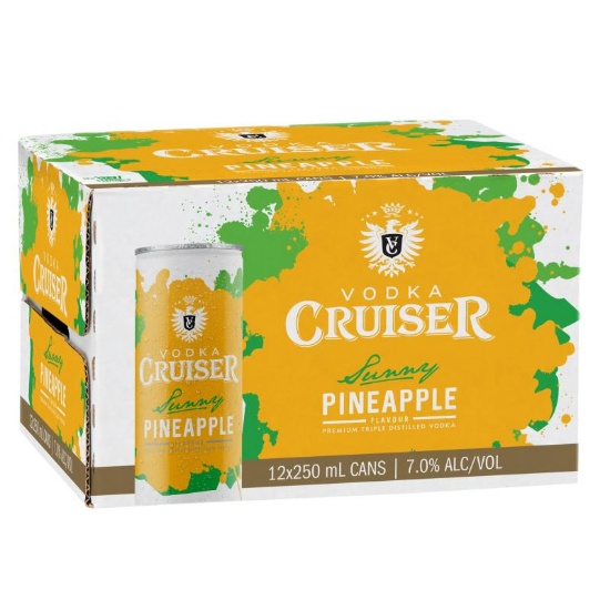 Picture of Cruiser Sunny Pineapple 7% Cans 12x250ml