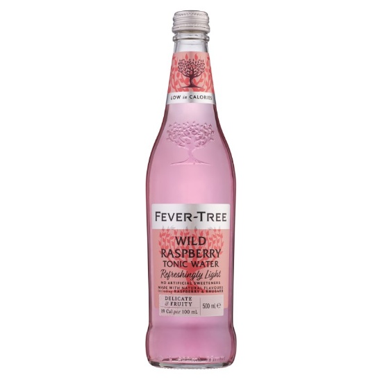 Picture of Fever-Tree Refreshingly Light Wild Raspberry Tonic Water Bottle 500ml