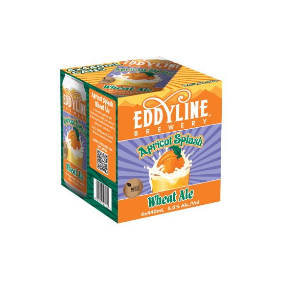 Picture of Eddyline Apricot Splash Wheat Ale Cans 4x440ml