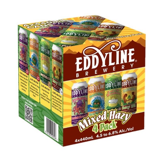 Picture of Eddyline Mixed Hazy 4 Pack Cans 4x440ml