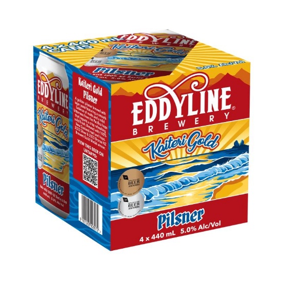 Picture of Eddyline Kaiteri Gold Pilsner Cans 4x440ml