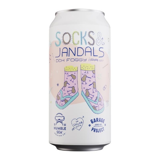 Picture of Garage Project x Humble Sea Socks & Jandals DDH Foggy IPA Can 440ml