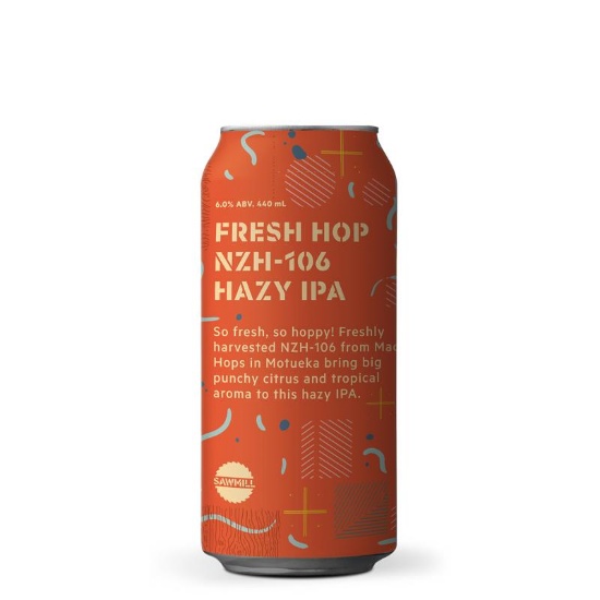 Picture of Sawmill Fresh Hop NZH-106 Hazy IPA Can 440ml