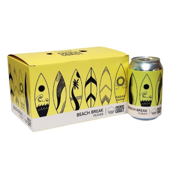 Picture of Pacific Coast Beach Break Pilsner Cans 6x330ml