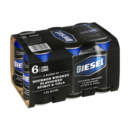 Picture of Diesel & Cola 7% Cans 6x330ml