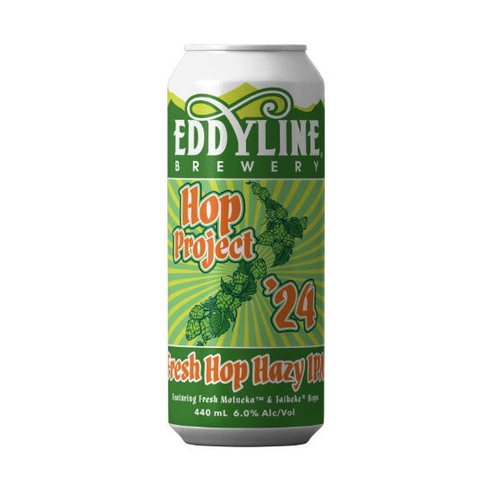 Picture of Eddyline Hop Project '24 Fresh Hop Hazy IPA Can 440ml