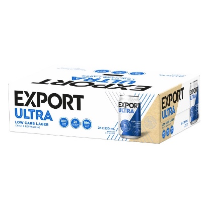 Show details for Export Ultra Low Carb Lager Cans 24x330ml Picture of Export Ultra Low Carb Lager Cans 24x330ml